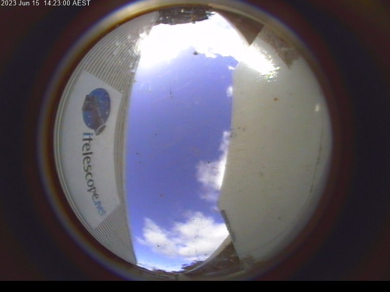 Observatory Fisheye - Down is West