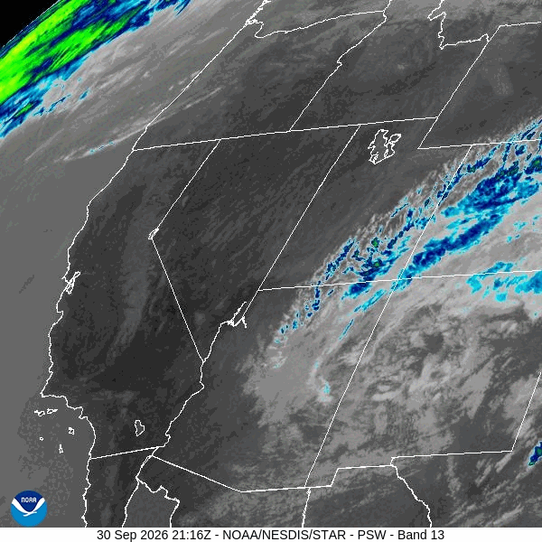 NOAA satellite IR longwave
